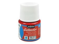 Pebeo Setacolor - Verf - op waterbasis - glinsterend zwart - ondoorzichtig - 45 ml