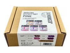 Unicraft Jesmonite Special Effect Set - Glitter powder and chips set - roze