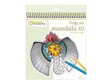 Graffy Pop Mandala 3D, Animals of the savannah - kleurboek (spiral gebonden)