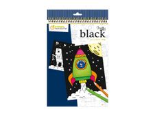 Graffy Black, Space - kleurboek (spiral gebonden)