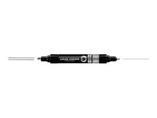 MOLOTOW LIQUID CHROME - Stift met dubbele punt - permanent - chroom - pigmentinkt met alcohol - 4 mm / 1.5 mm
