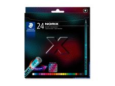 STAEDTLER Norix 186 - Kleurpotlood - verschillende kleuren (pak van 24)