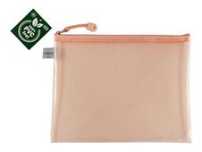 FolderSys - Documentportefeuille met rits - voor documenten, pens, tools - voor A5 (148 x 210 mm) - transparent pastel apricot