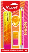 Maped Neon - Potlood - met wisser (pak van 2)