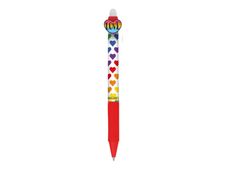 ONLINE magiXX Fun Love & Peace - Roller - colored heart - non permanent - bleu - encre gel - 0.7 mm - moyen - rétractable - avec gomme