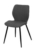 Meet Line - Stoel - fabric (100% polyester) - houtskool, zwart (pak van 2)