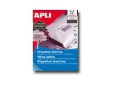 APLI PAPER - Permanente kleeflaag - wit - 25.4 x 48.5 mm 22000 etiket(ten) (500 vel(len) x 44) etiketten
