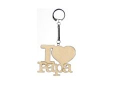 Artemio - Sleutelring - i love papa - 6.5 x 5.5 cm