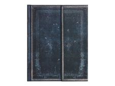 Paperblanks Old Leather Collection - Journal - reliure piquée - ultra - 180 x 230 mm - 72 feuilles / 144 pages - papier crème - uni - Inkblot - couverture bleue