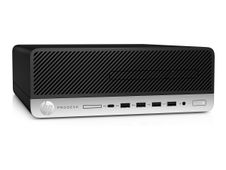 HP ProDesk 600 G4 - Unité centrale reconditionné Grade B - SFF Core i3 8100 - RAM 8 Go - SSD 128 Go - Win 11 - noir et argent