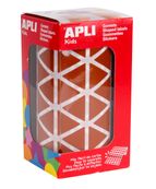 APLI kids - Adhésif décoratif - triangulaire - 20 x 20 x 20 cm - 59 feuilles - brun