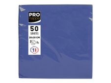 Pronappe - Servet - Grootte 20 x 20 cm - wegwerpbord - marineblauw (pak van 50)