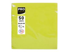 Pronappe - Servet - Grootte 20 x 20 cm - wegwerpbord - kiwigroen (pak van 50)