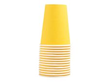 Pronappe - Kop - Grootte 7 cm diameter - 200 ml - wegwerpbord - geel (pak van 15)
