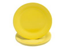 Pronappe - Bord - Grootte 23 cm diameter - rond - wegwerpbord - geel (pak van 20)