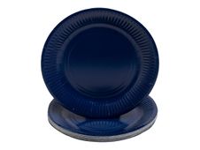 Pronappe - Bord - Grootte 23 cm diameter - rond - wegwerpbord - marineblauw (pak van 20)