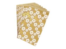 Clairefontaine - Sac d'expédition - 24 cm x 35 cm - fleur - or - pack de 50