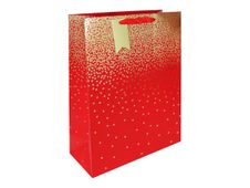 Clairefontaine - Sac cadeau grand 26,5 x 14 x 33 cm - dégradé - rouge