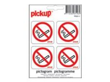 PICKUP - Teken - niet roken - zelfklevend - vinyl (pak van 4)