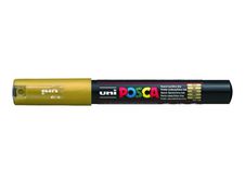Uni POSCA PC-1M - Marker - permanent - goud - pigmentinkt op waterbasis - 1 mm - extra fijn