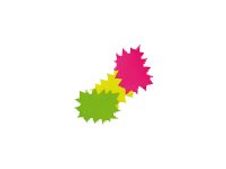 Apli Agipa - Karton - burst - 120 x 160 mm - 50 vellen - fluorescerend geel, fluorescerend oranje - 780 g/m² - karton