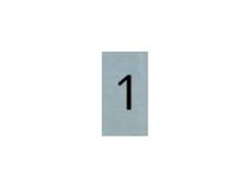 PICKUP Alulook - Teken - number - 44 x 60 mm - bevestigd aan deur - zelfklevend