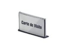 Paperflow Cinatur - Kaarthouder - te bevestigen aan wand, bureaublad, pole-mounted - voor 55 x 90 mm - transparant, antraciet