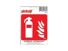 PICKUP - Teken - brandblusser - 100 x 100 mm - zelfklevend - vinyl