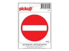 PICKUP - Teken - no entry - 100 x 100 mm - zelfklevend - vinyl