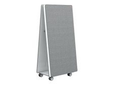 Nobo Move & Meet Collaboration System - Tableau combiné : tableau blanc, tableau d'affichage - 180 x 90 cm - magnétique - double face - blanc