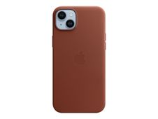 Apple - coque de protection en cuir avec MagSafe pour iPhone 14 Plus - terre de sienne