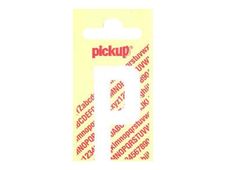 PICKUP LETTERING MONO Nobel - Zelfklevend etiket - voorgedrukt: P - mat wit