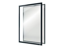 Nobo Impression Pro - Présentoir A3 - montable sur mur - blanc - cadre gris