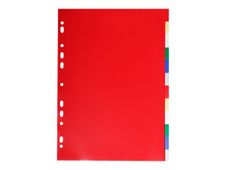 Exacompta - Intercalaire 12 positions - A4 - polypropylène coloré
