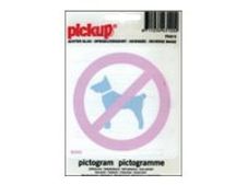 Pickup - Pictogramme - Animaux interdits - 100 x 100 mm