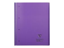 Clairefontaine Koverbook - Cahier à spirale polypro A4+ (24 x 32 cm) - 160 pages - petits carreaux (5x5 mm) - disponible dans différentes couleurs