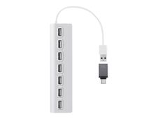 T'nB - hub - USB-A, in aluminium - 7 poorten