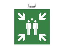 Exacompta teken - ontmoetingspunt - 200 x 200 mm - polyvinyl chloride (PVC) / vinyl - groen