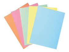 Exacompta SUPER 250 - Map met 2 flappen - A4 - voor 200 vellen - geassorteerd pastel (pak van 50)