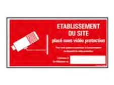 PICKUP - Teken - under video surveillance - rechthoekig - 300 x 150 mm - polystyreen