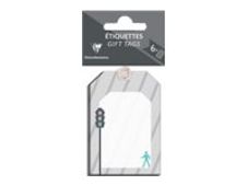 Clairefontaine Urban - étiquette cadeau - 7.5 cm x 5 cm (pack de 6)