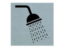 PICKUP Alulook - Teken - douche - 80 x 80 mm - zelfklevend