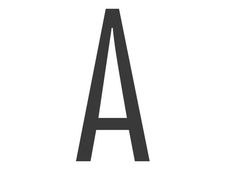 PICKUP Home 3D Stockholm - Teken - capital letter - 90 mm (height) - voor bevestiging op oppervlak - zelfklevend - acryl - grijs
