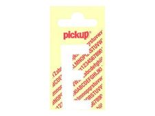 PICKUP LETTERING MONO Nobel - Zelfklevend etiket - voorgedrukt: E - mat wit