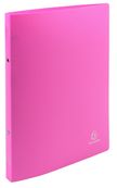 Exacompta OpaK -Classeur souple A4 rose – 2 anneaux 15 mm - polypropylène - capacité 140 feuilles