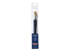 Lefranc Bourgeois - Pack de 3 pinceaux - usé bombé, rond, plat - taille : 4/8/14