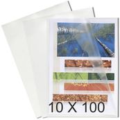 Exacompta - 10 Packs de 100 Pochettes coin grainées - A4 - 12/100 - cristal