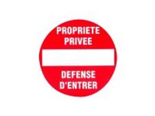 PICKUP - Teken - no entry - rond - 300 mm (diameter) - polystyreen