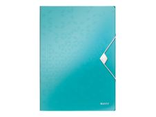 Leitz WOW - map met 3 flappen - voor A4 -capaciteit: 150 vellen - turkoois metallic