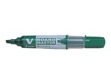 Pilot V BOARD MASTER - 10 Marqueurs effaçables - pointe biseau - vert
